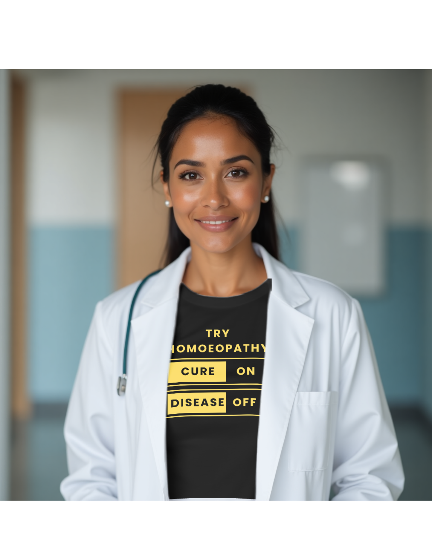 Try Homoeopathy: Cure On, Disease Off – Unisex Classic Crew T-Shirt