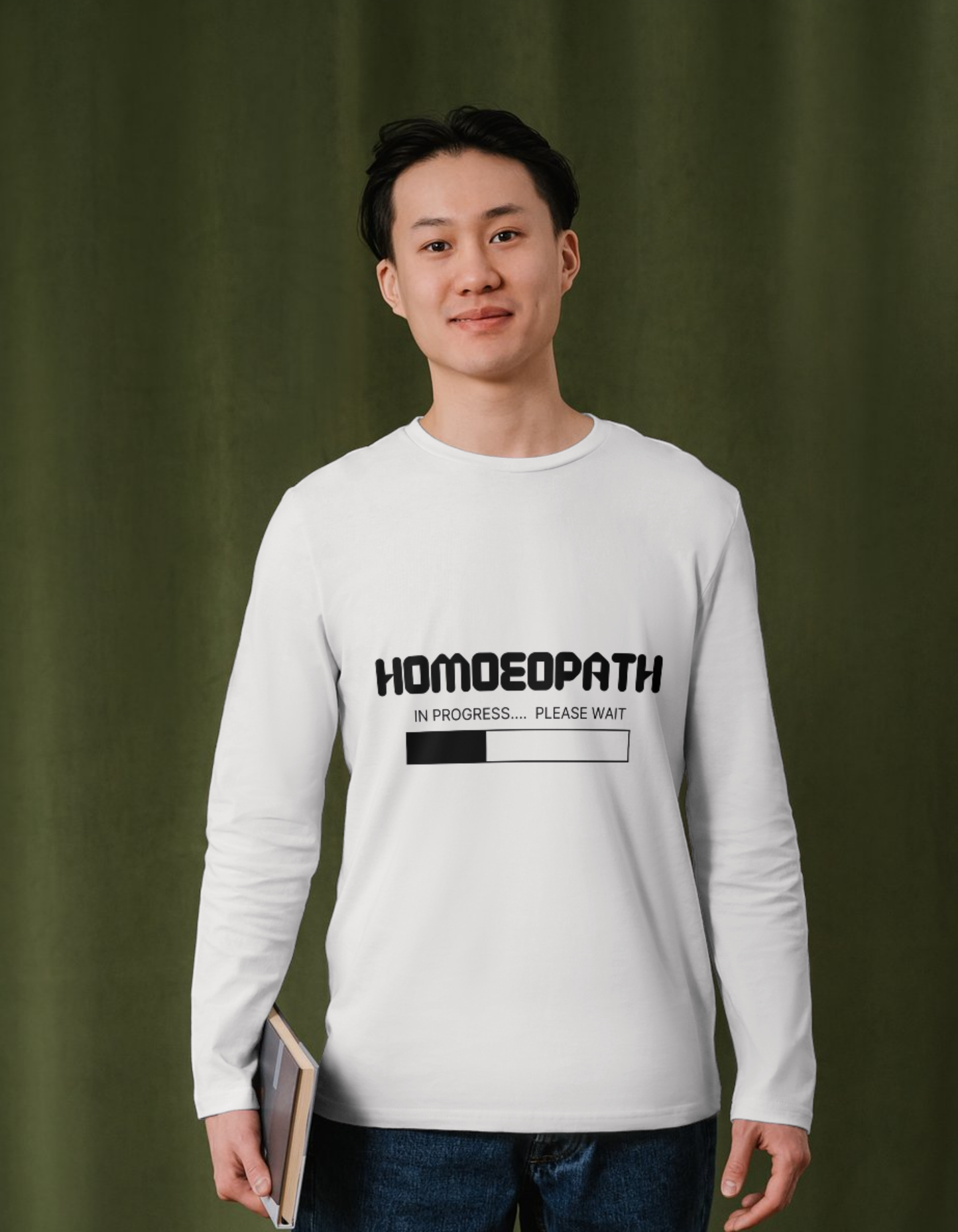 Homoeopath in Progress | Unisex Classic Crew T-Shirt for Homeopathy Students & Future Doctors