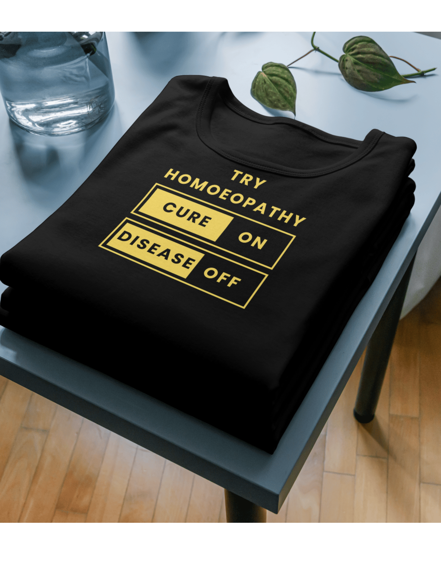 Try Homoeopathy: Cure On, Disease Off – Unisex Classic Crew T-Shirt