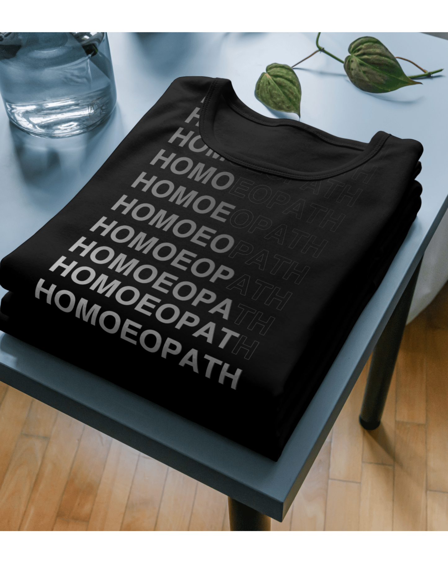 Homoeopath Gradient Text Design | Unisex Classic Crew T-Shirt for Proud Homeopaths