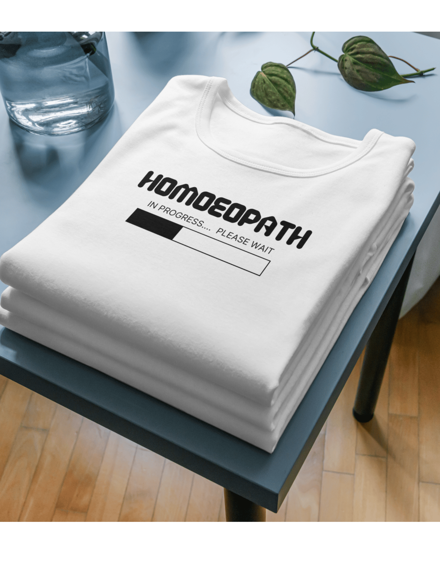 Homoeopath in Progress | Unisex Classic Crew T-Shirt for Homeopathy Students & Future Doctors