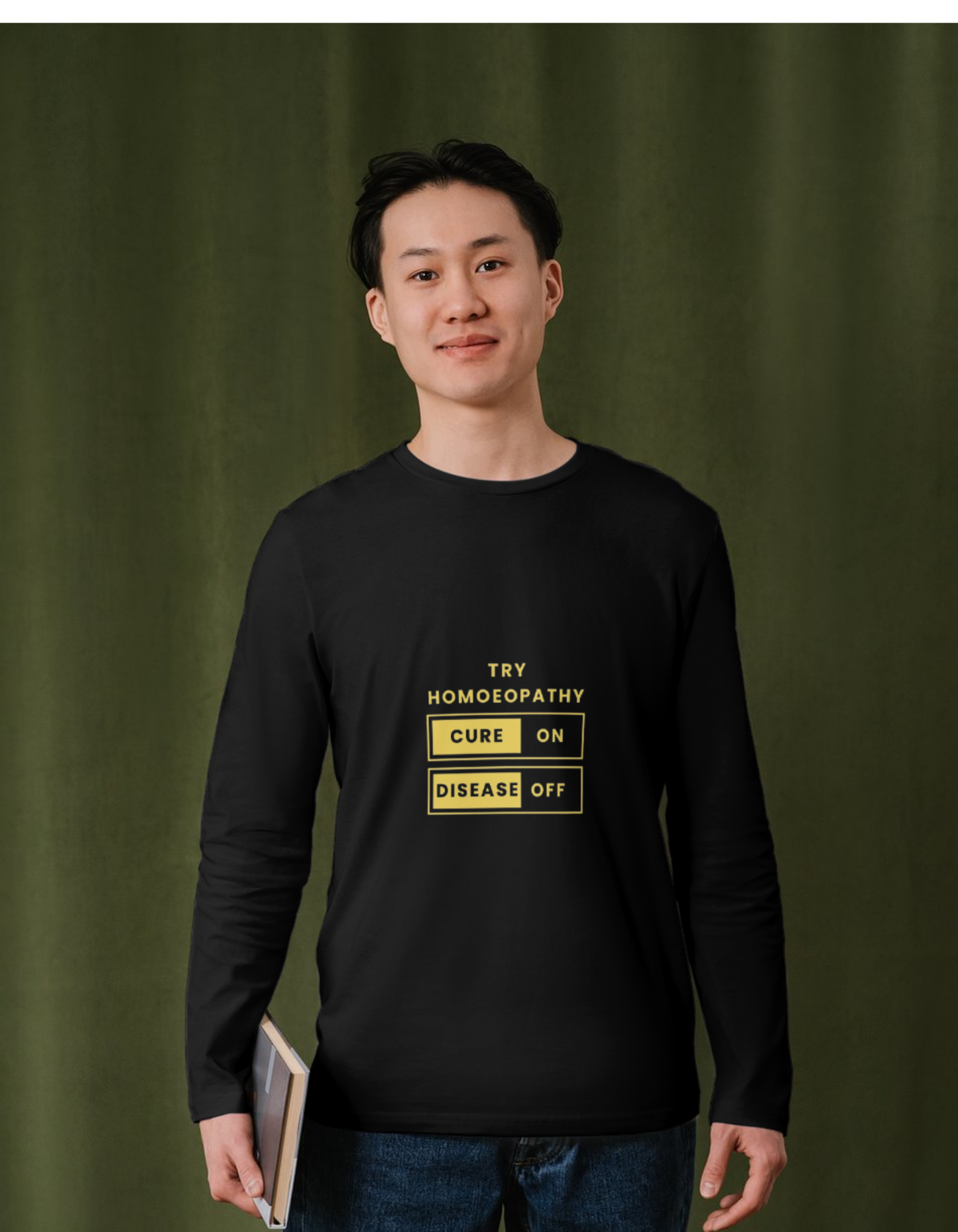 Try Homoeopathy: Cure On, Disease Off – Unisex Classic Crew T-Shirt