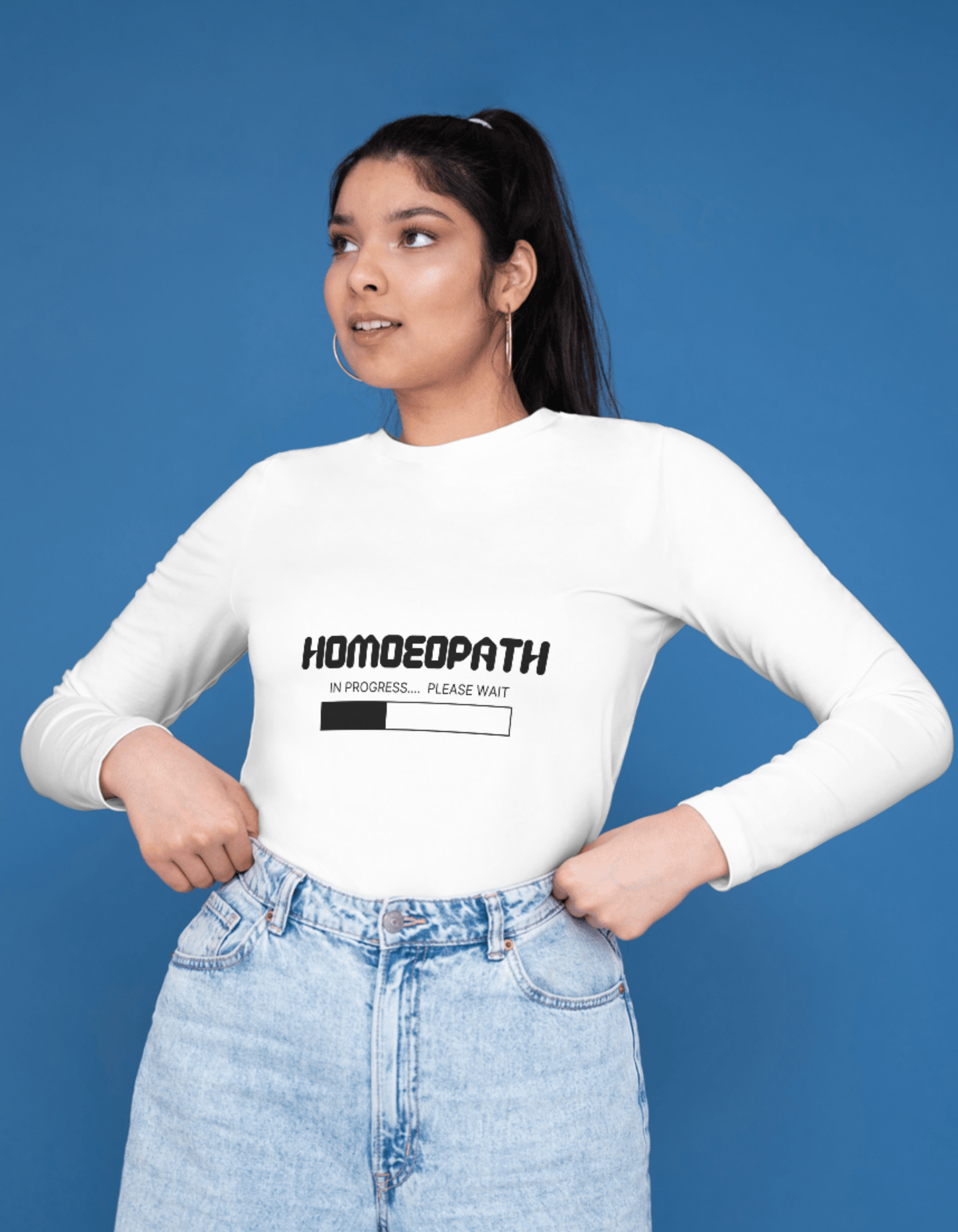 Homoeopath in Progress | Unisex Classic Crew T-Shirt for Homeopathy Students & Future Doctors