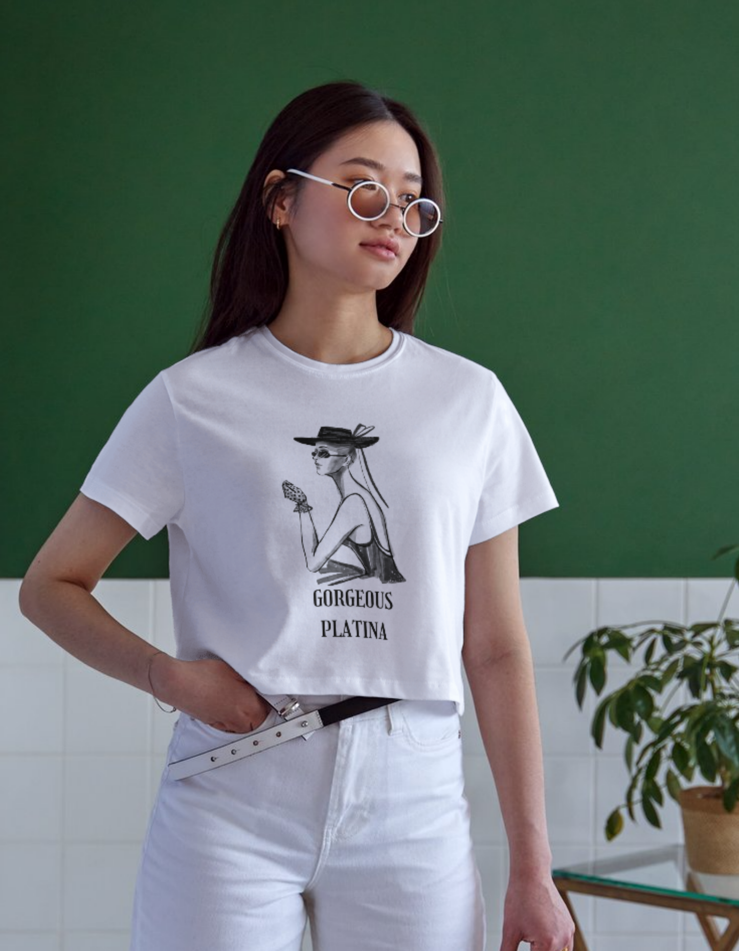 Gorgeous Platina Crop Tee