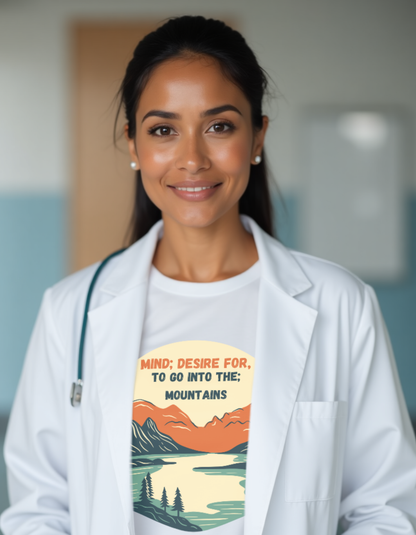 Mind – Desire to Go into the Mountains Homoeopathy Repertory T-Shirt