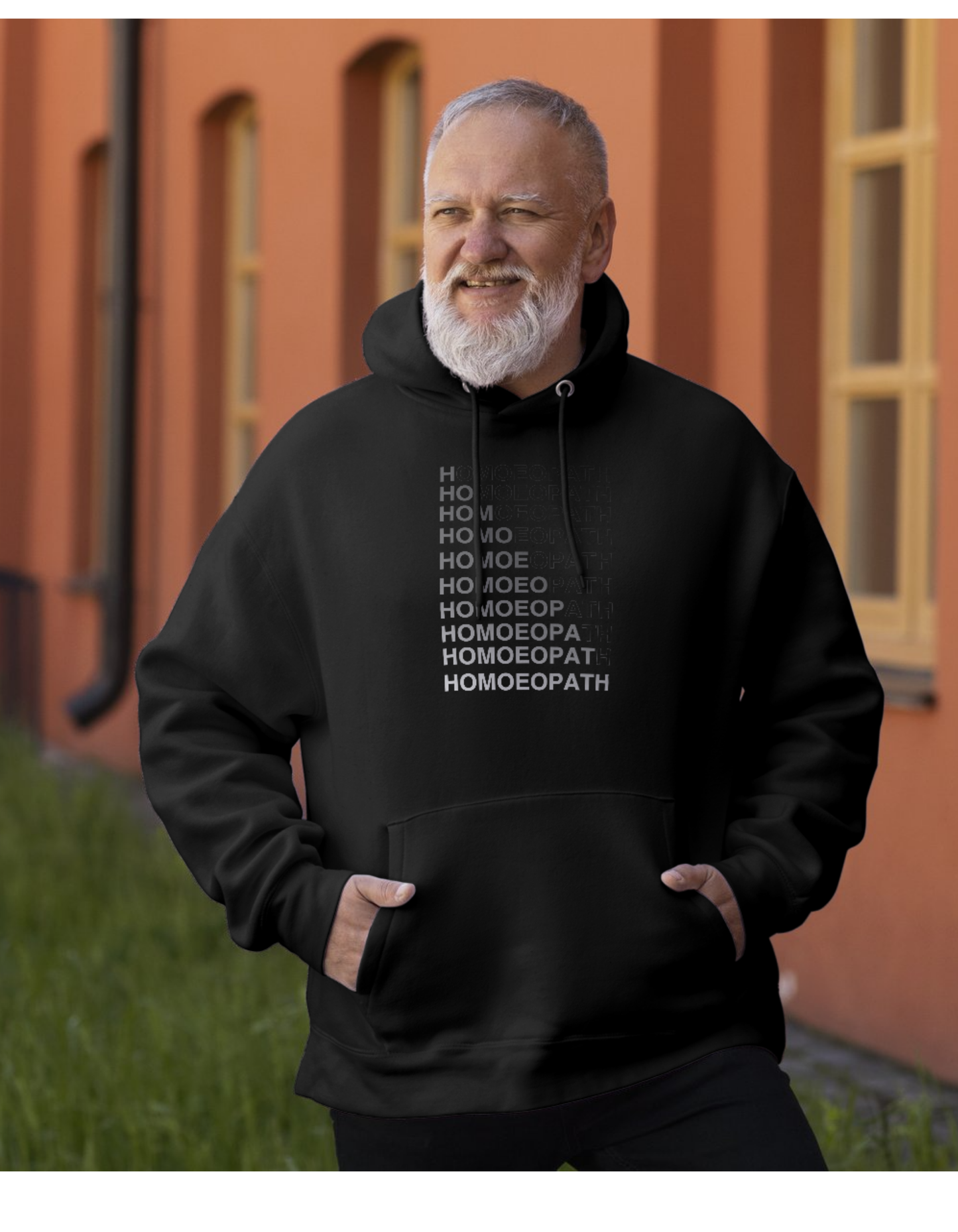 Homoeopath Gradient Text Design | Unisex Classic Crew T-Shirt for Proud Homeopaths
