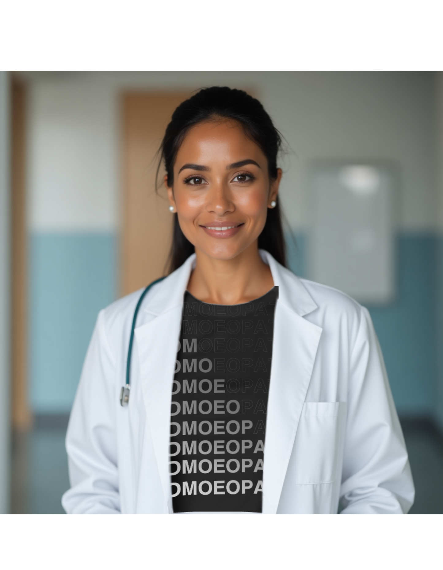 Homoeopath Gradient Text Design | Unisex Classic Crew T-Shirt for Proud Homeopaths