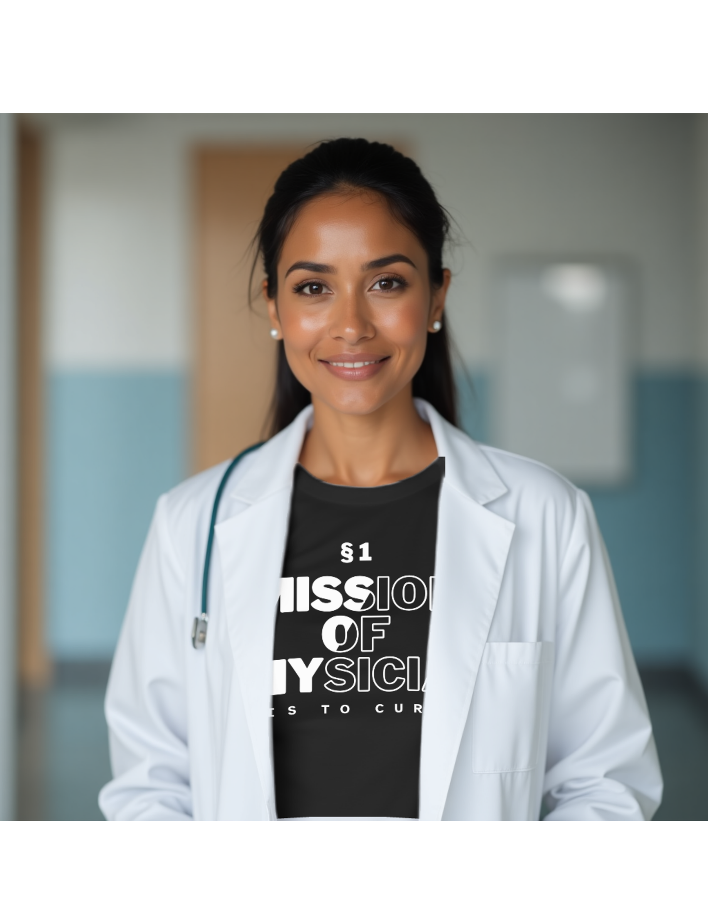 1st Aphorism – The Mission of Physician is to Cure (Unisex Classic Crew T-Shirt)