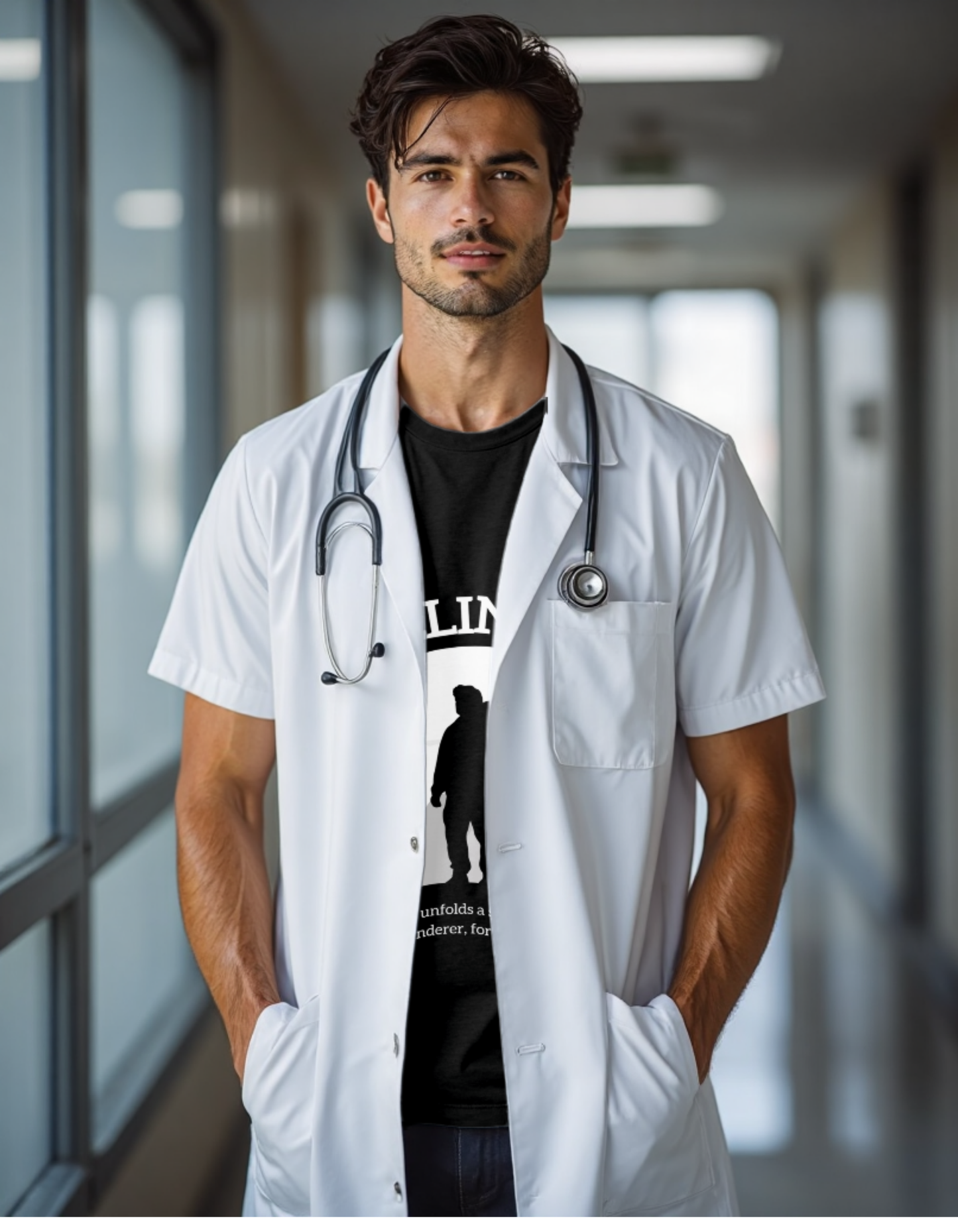 The Travelling Physician | Unisex Classic Crew T-Shirt for Homeopathy Doctors & Students