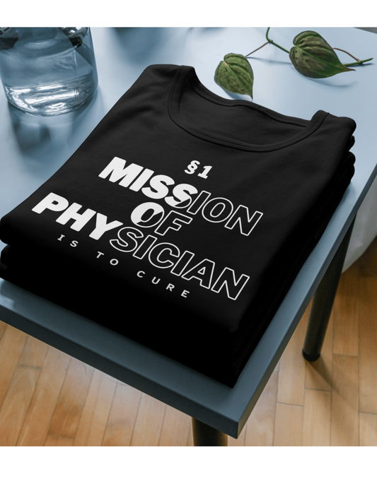 1st Aphorism – The Mission of Physician is to Cure (Unisex Classic Crew T-Shirt)