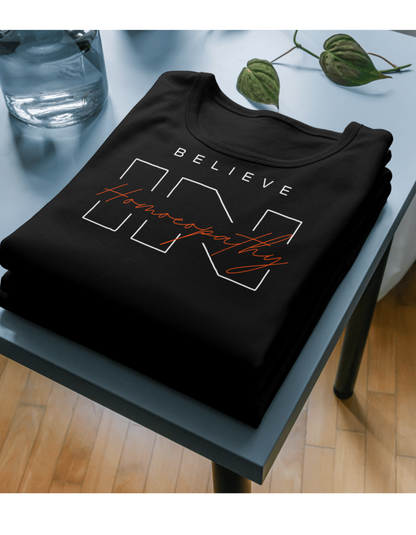 Believe in Homoeopathy | Unisex Classic Crew T-Shirt for Natural Healing Enthusiasts