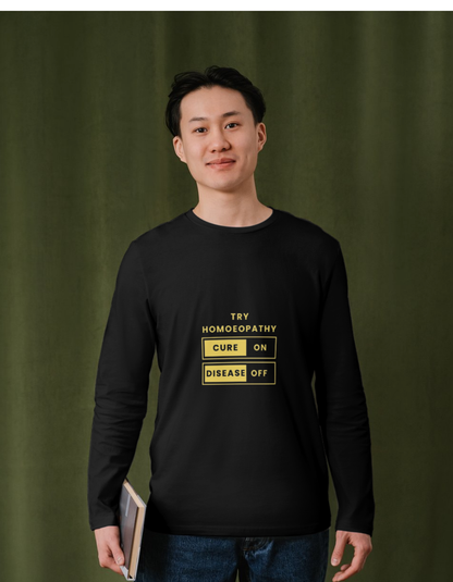 Try Homoeopathy: Cure On, Disease Off – Unisex Classic Crew T-Shirt