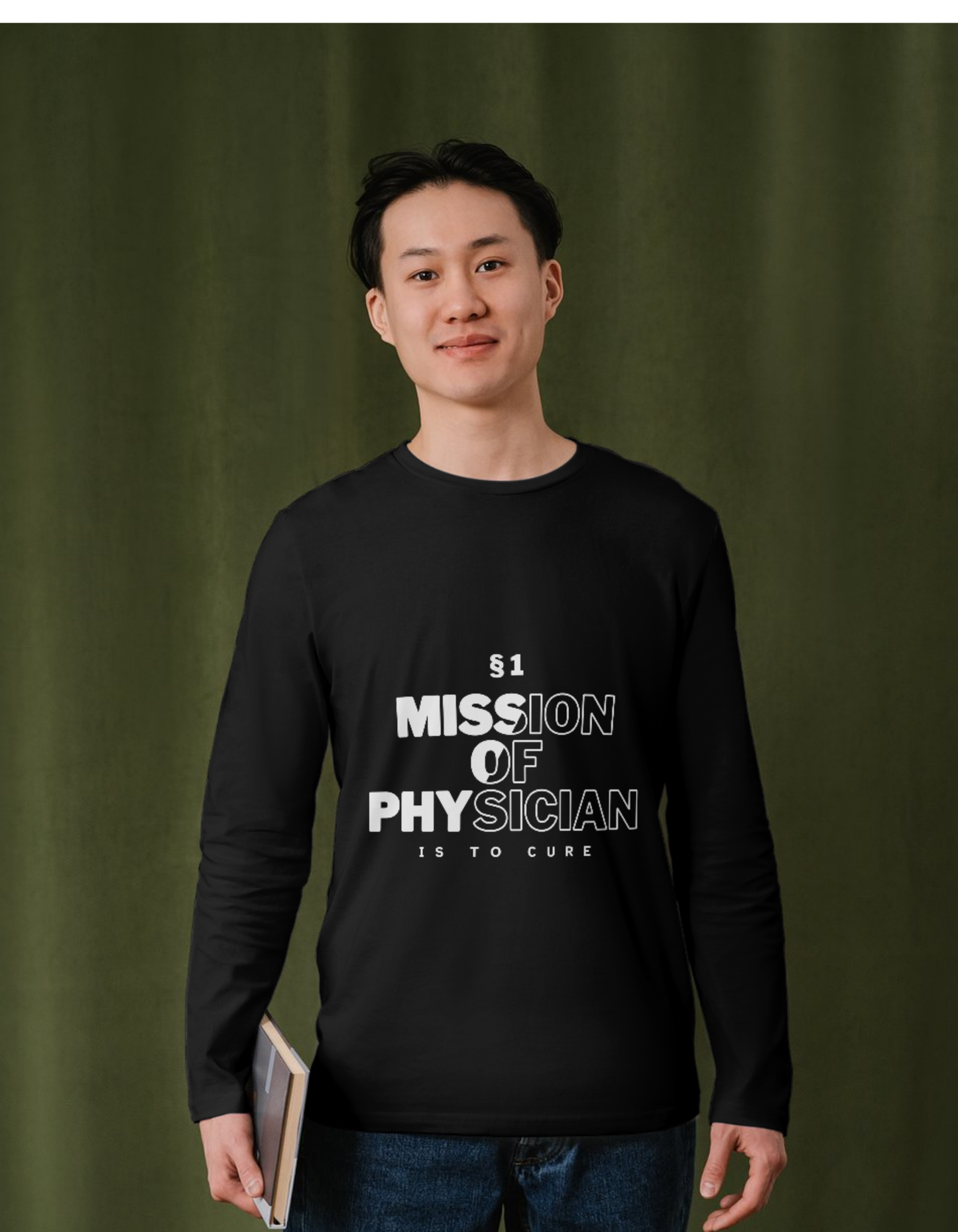 1st Aphorism – The Mission of Physician is to Cure (Unisex Classic Crew T-Shirt)