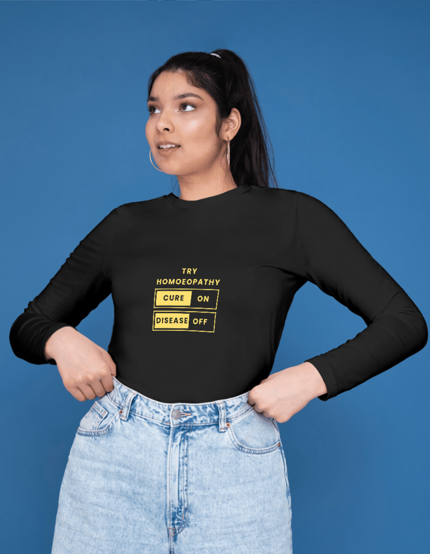Try Homoeopathy: Cure On, Disease Off – Unisex Classic Crew T-Shirt