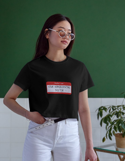 Hello! I am Your Homoeopathic Doctor | Unisex Classic Crew T-Shirt for Proud Homeopaths