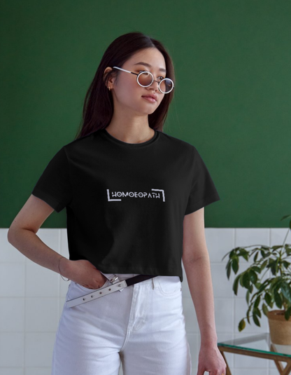 Homoeopath Minimal Pocket Print | Unisex Classic Crew T-Shirt for Doctors & Students
